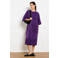 LOLALIZA corduroy midi jurk - paars