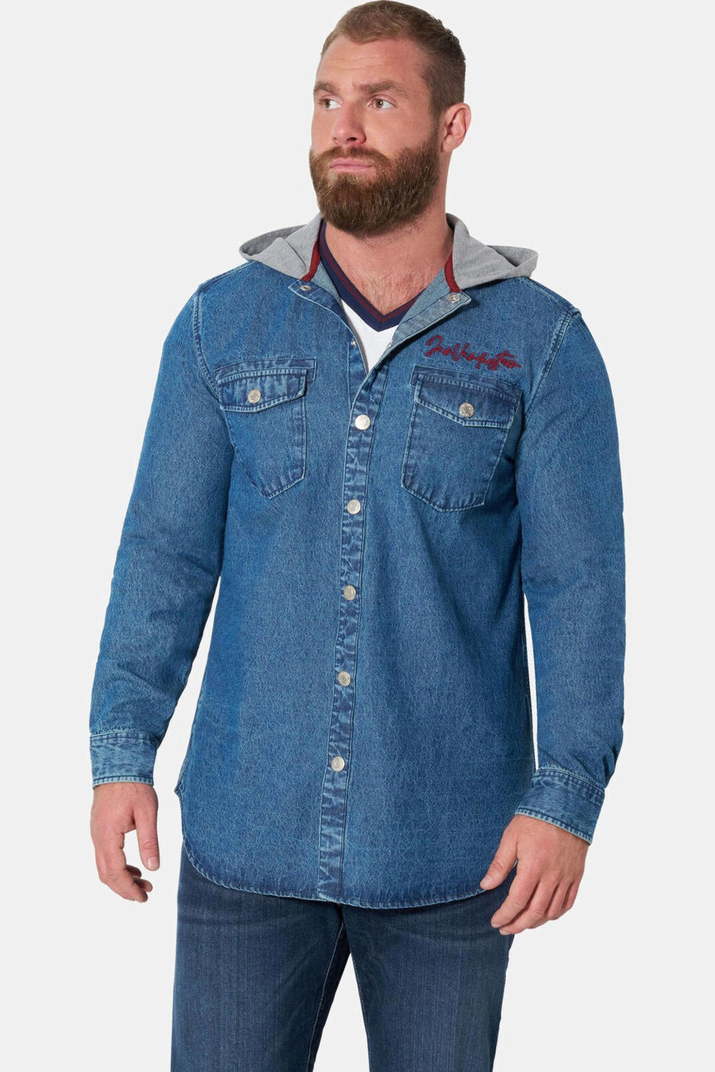Jan Vanderstorm Plus Size jeans - lichtblauw