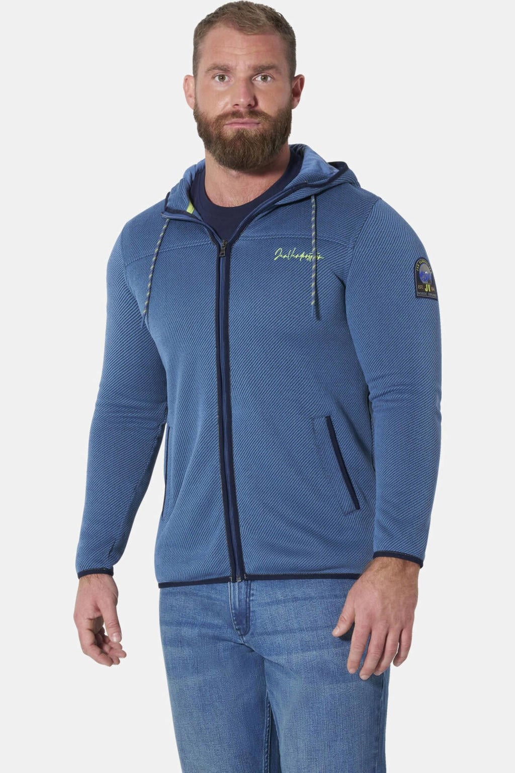 Jan Vanderstorm Plus Size trui - blauw
