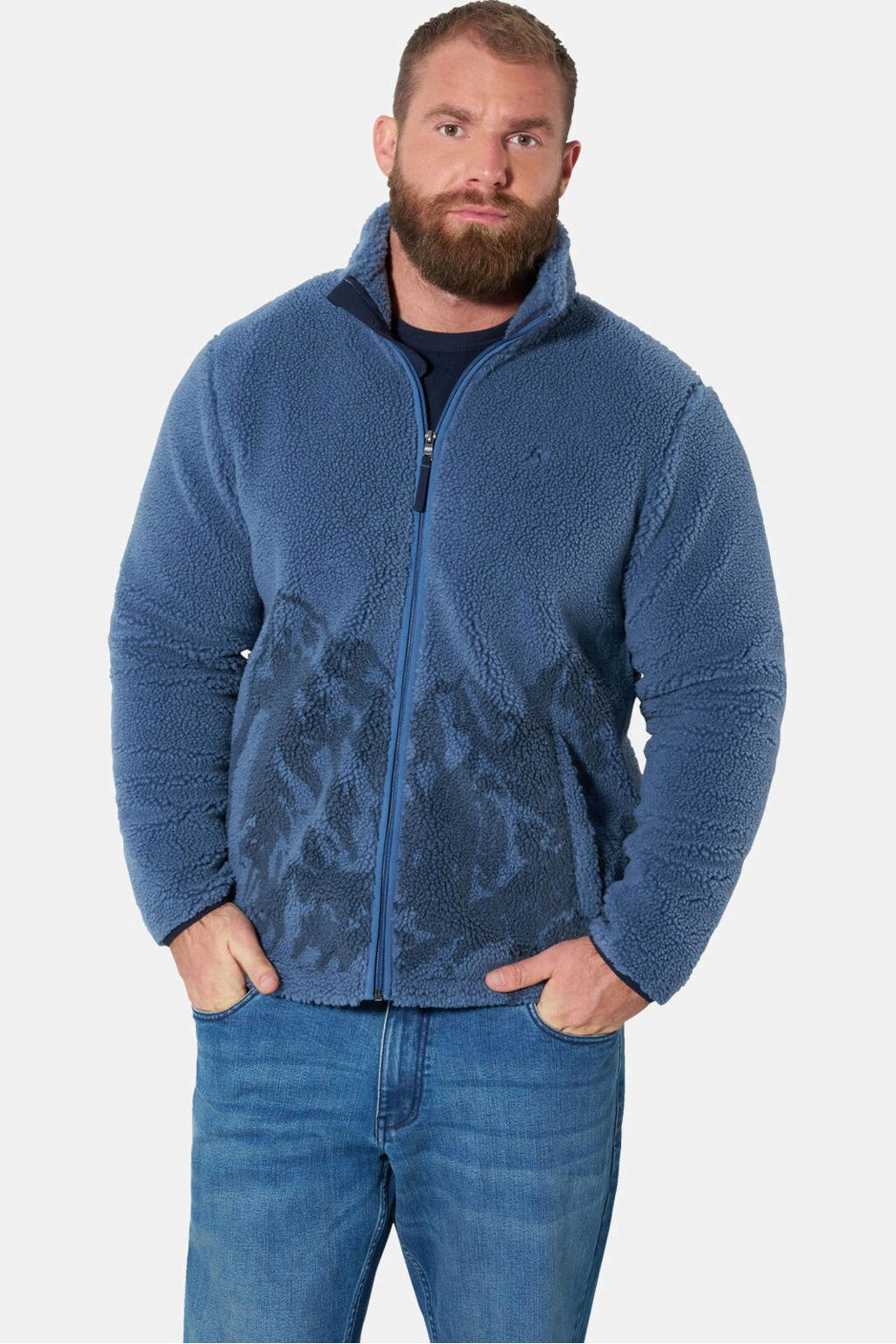 Jan Vanderstorm Plus Size trui - blauw