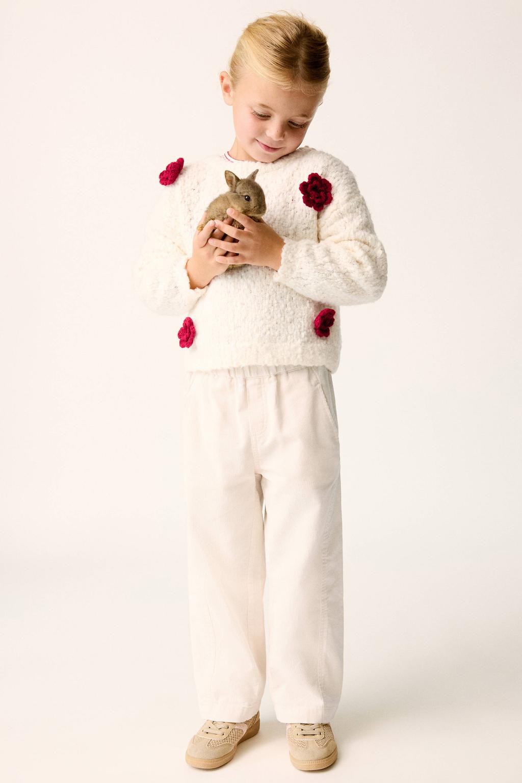 Mango Kids broek - ecru
