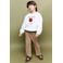 Mango Kids sweater met borduursels - naturel wit