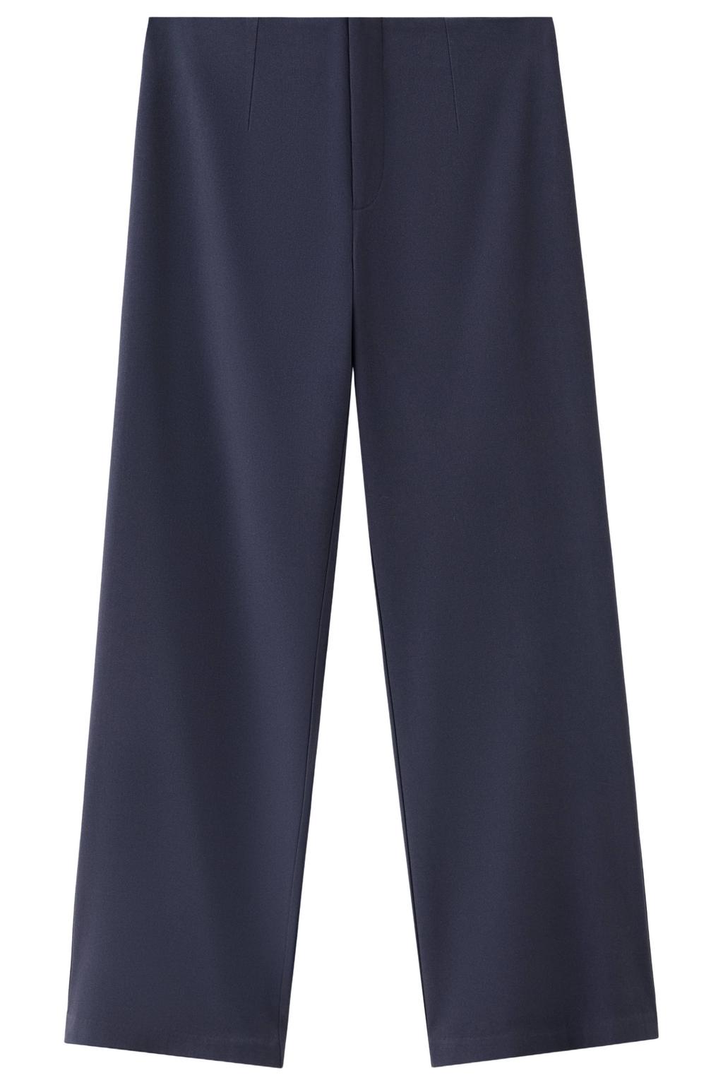 MANGO TEEN straight leg pantalon - marine