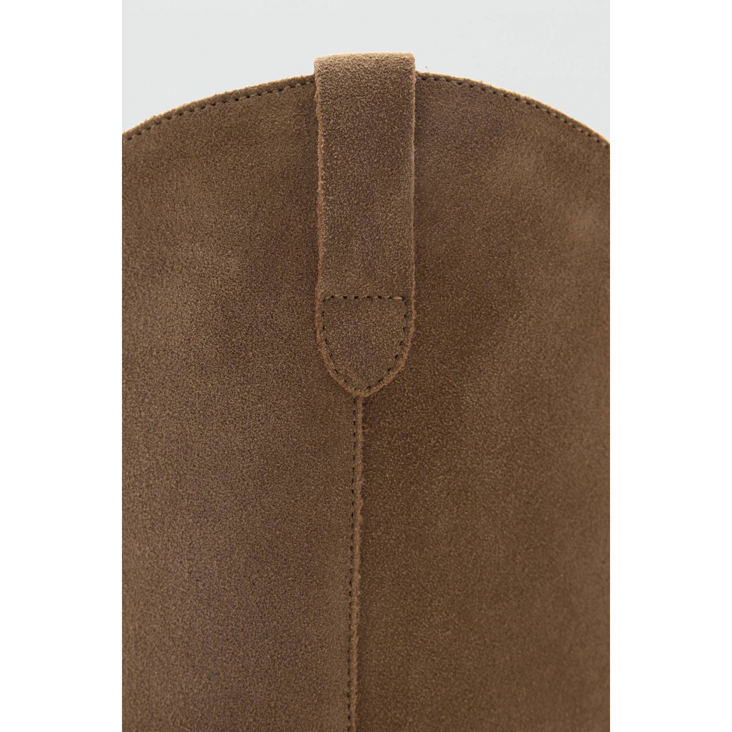 MANGO TEEN western leren laarzen middenbruin