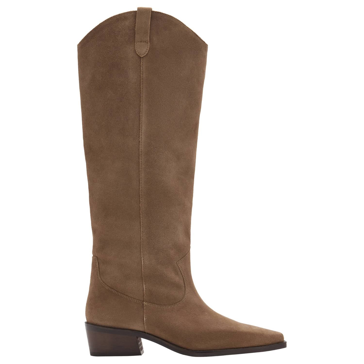 MANGO TEEN western leren laarzen middenbruin