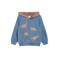 s.Oliver hoodie met print - blauw/bruin