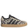 adidas Sportswear VL Court leren sneakers met dierenprint - ecru/zwart