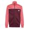 adidas Sportswear joggingpak met extra lange mouwen, opstaande kraag en logo - donkerrood