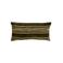 Light & Living rechthoekige gestreepte sierkussen 30x60 cm - donkergroen/beige