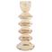 Light & Living glazen kandelaar ROVELO 8x20 cm - beige