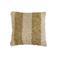 Light & Living vierkante gestreepte sierkussen NIMBA 45x45 cm - zand/olijfgroen
