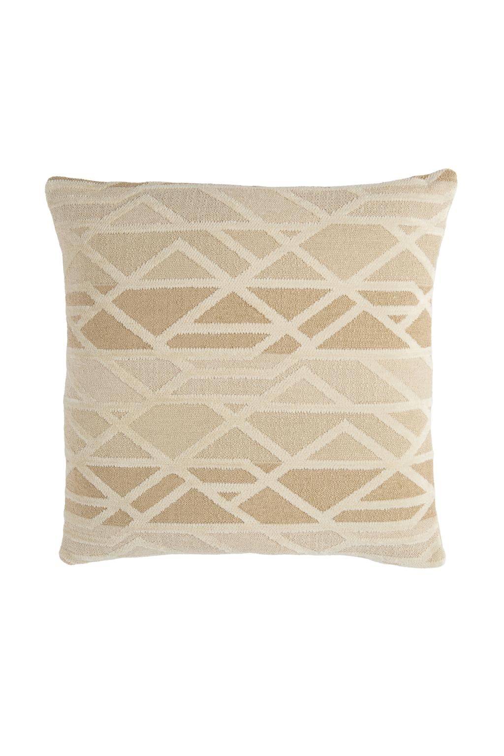 Light & Living vierkante grafische sierkussen FULDOS 45x45 cm - beige/crème