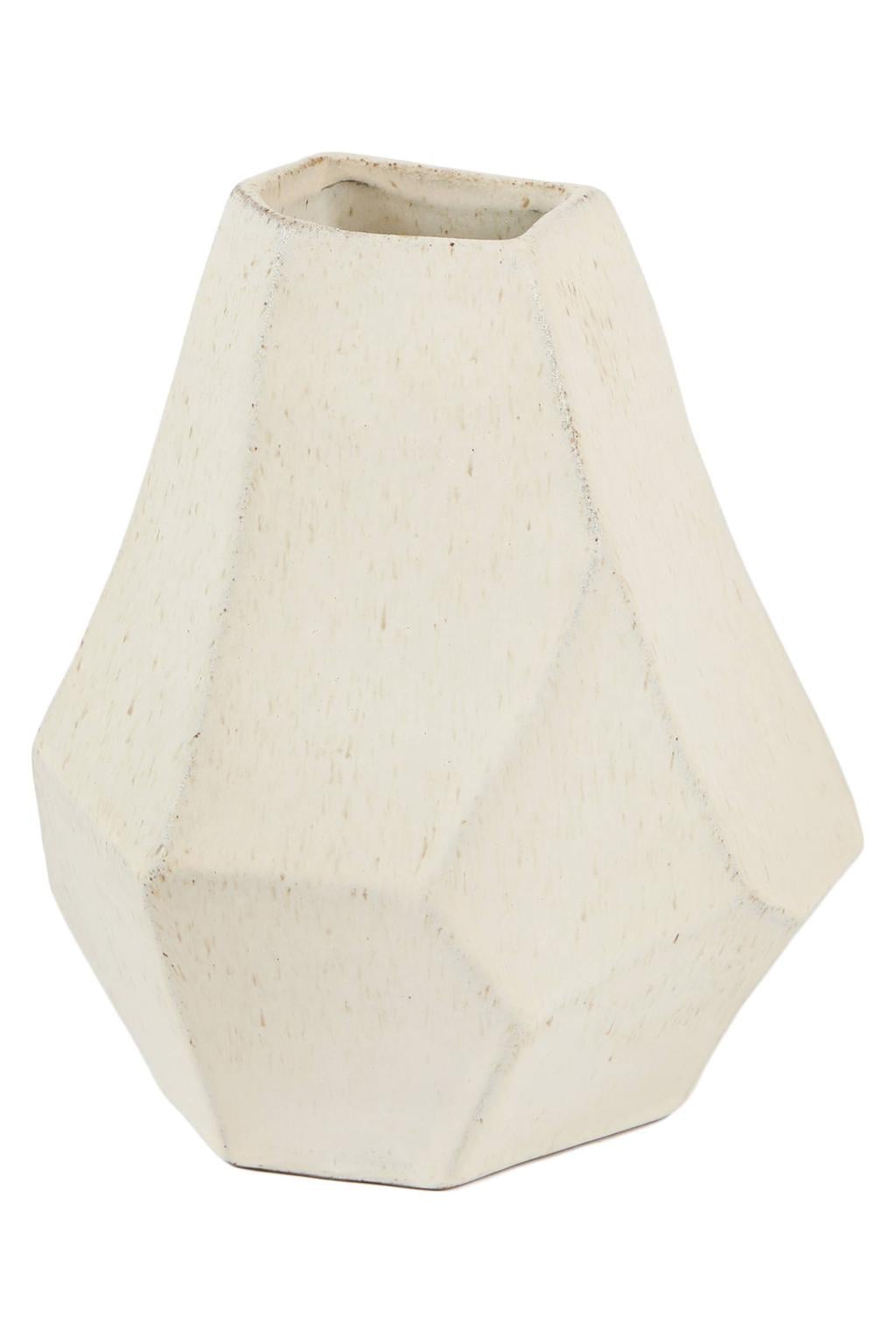 Light & Living keramieken vaas 21x16,5x23 cm - crème