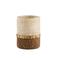 Light & Living glazen waxinelichthouder MELORA 10x13 cm - crème/bruin