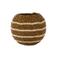 Light & Living glazen waxinelichthouder SUELO 15x12 cm - bruin/naturel