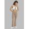 adidas Performance All Me flared flared sportbroek - beige