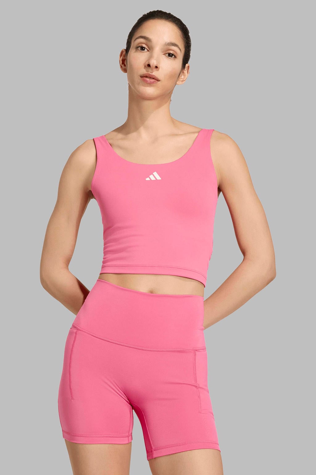 adidas Performance Studio All Me senior sporttop - roze