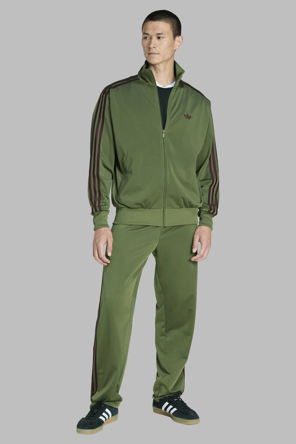 adidas Originals Firebird trainingsjack - groen/donkerrood