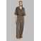 adidas Originals straight leg jeans met dierenprint - bruin