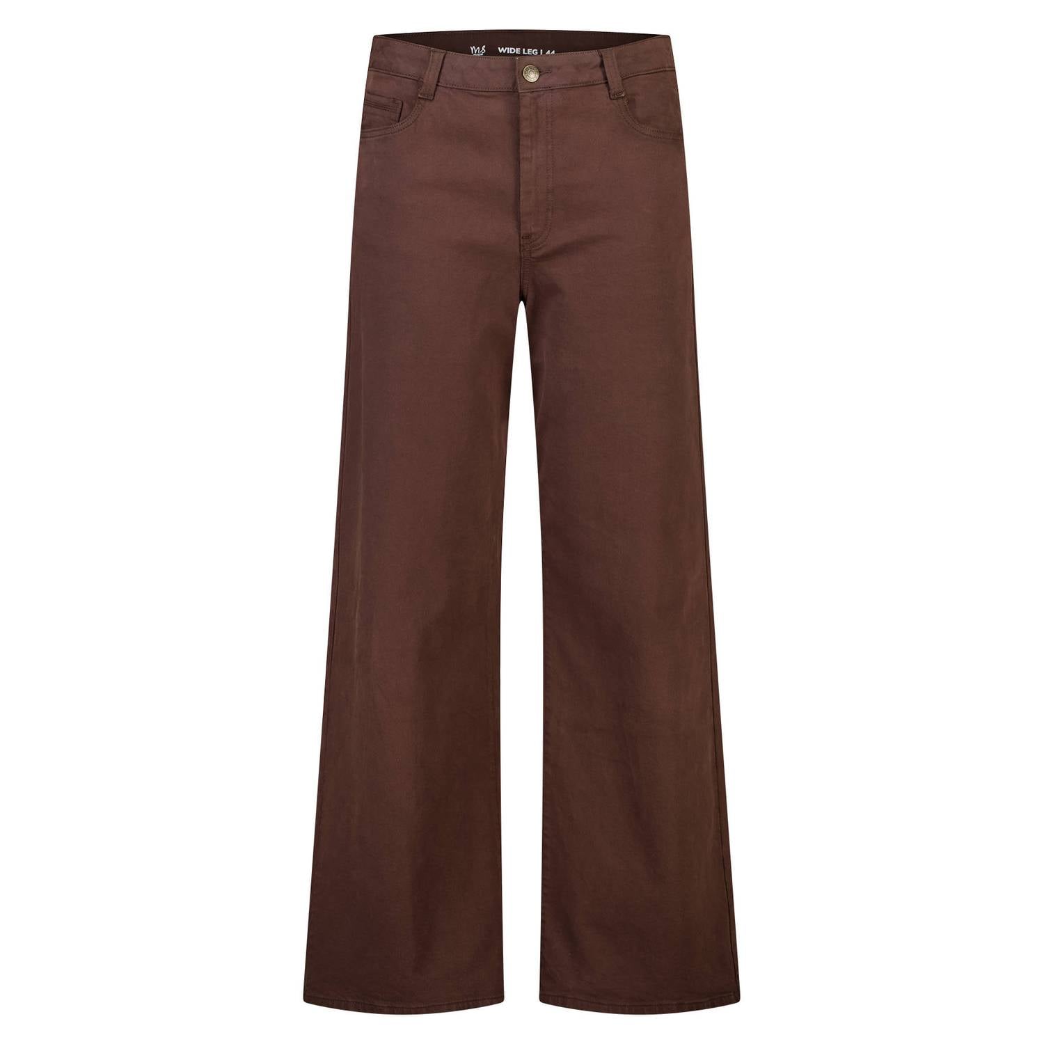 MS Mode wide leg jeans bruin