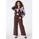 MS Mode wide leg jeans - bruin