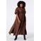 MS Mode midi blousejurk - bruin