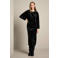 LOLALIZA velours midi jurk - zwart