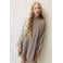 Mango Kids gebreide midi jurk - beige/bruin