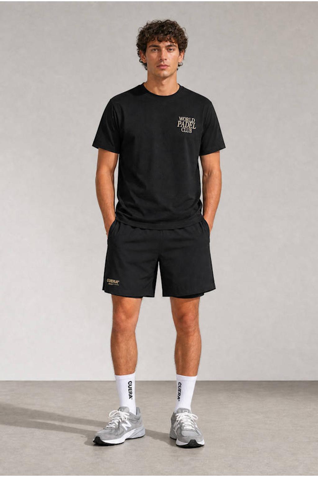 Cuera tennisshort - zwart