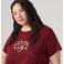 Levi's Plus T-shirt met logo - donkerrood