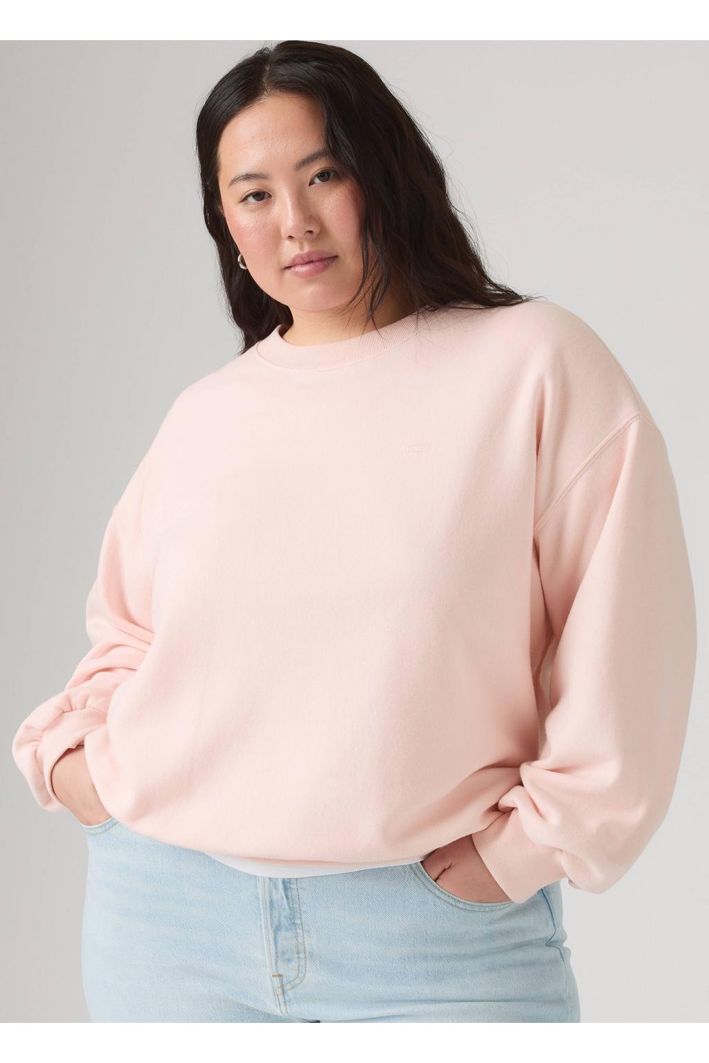 Levi's Plus katoenen trui - lichtroze
