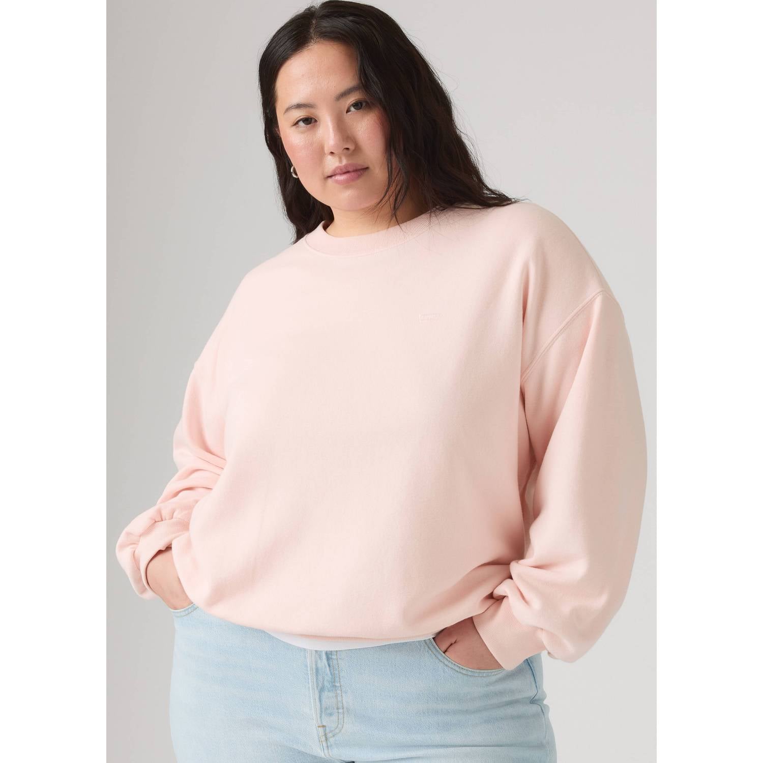 Levi's Plus katoenen trui lichtroze