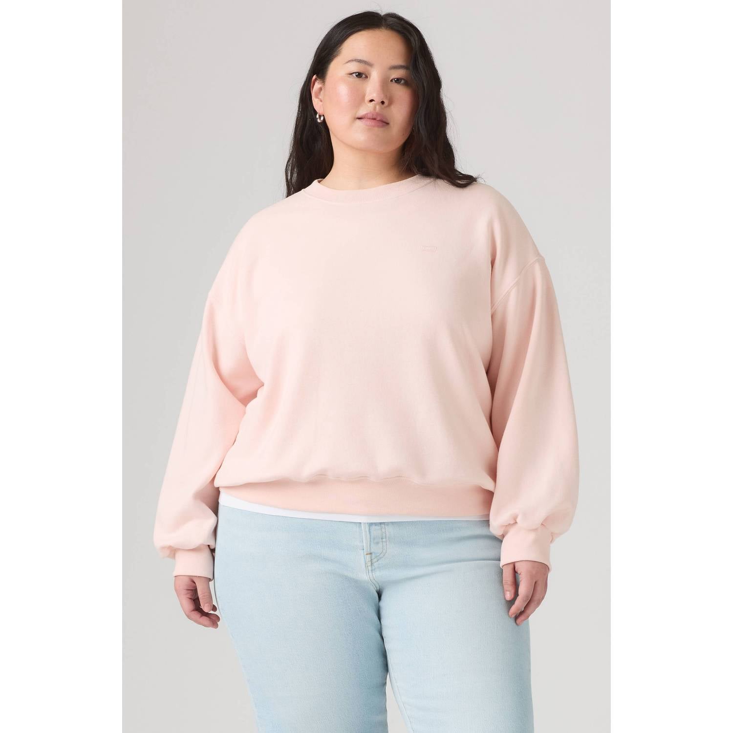 Levi's Plus katoenen trui lichtroze