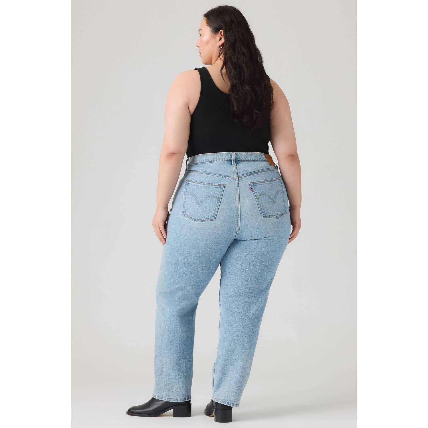 Levi's Plus straight leg jeans light blue denim
