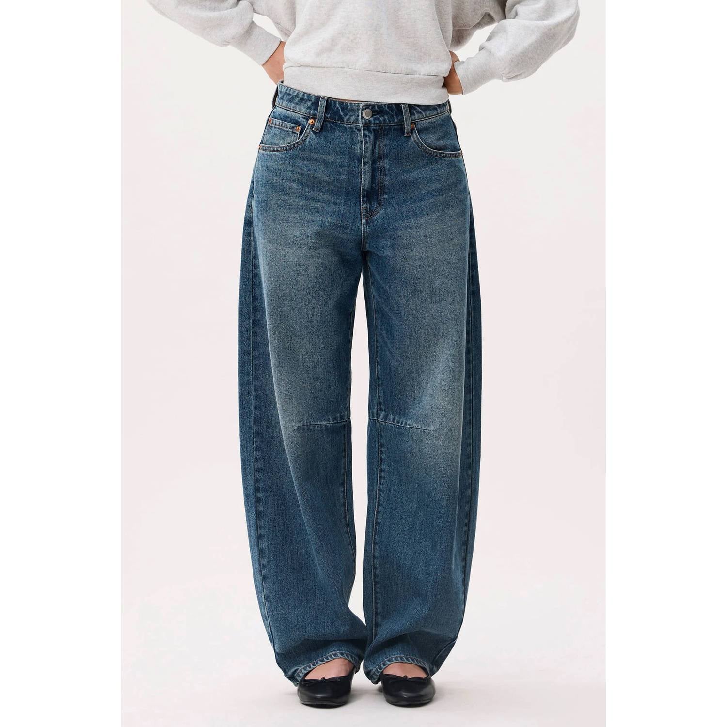 Catwalk Junkie barrel jeans medium blue denim