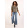 Didi blouse met stippen - bruin/blauw/geel/ecru