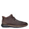 Skechers Hands Free Slip-Ins leren veterboots met profielzool - expresso