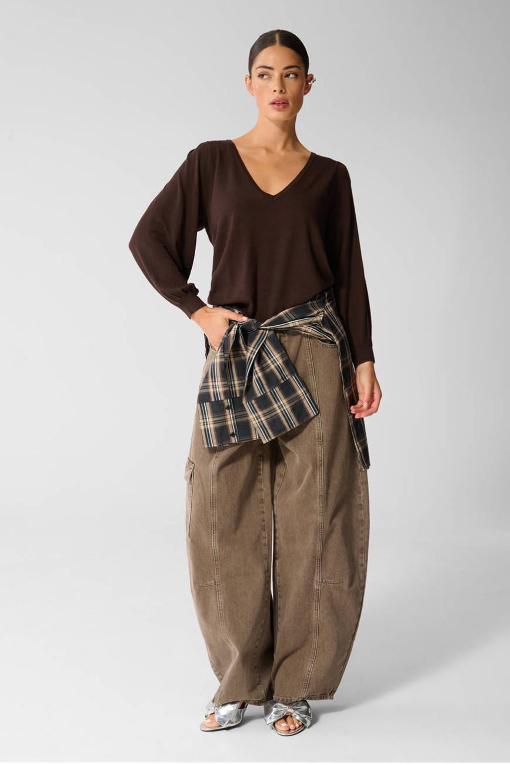 Shoeby trui - donkerbruin