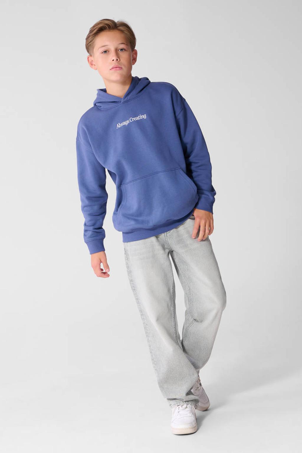 Shoeby sweater met backprint - blauw