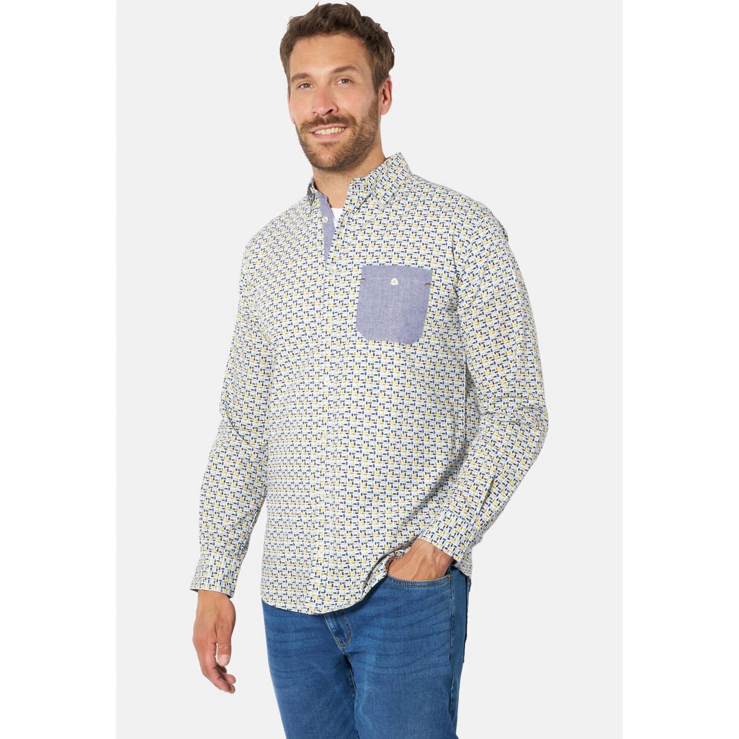 Babista Plus Size overhemd lichtblauw