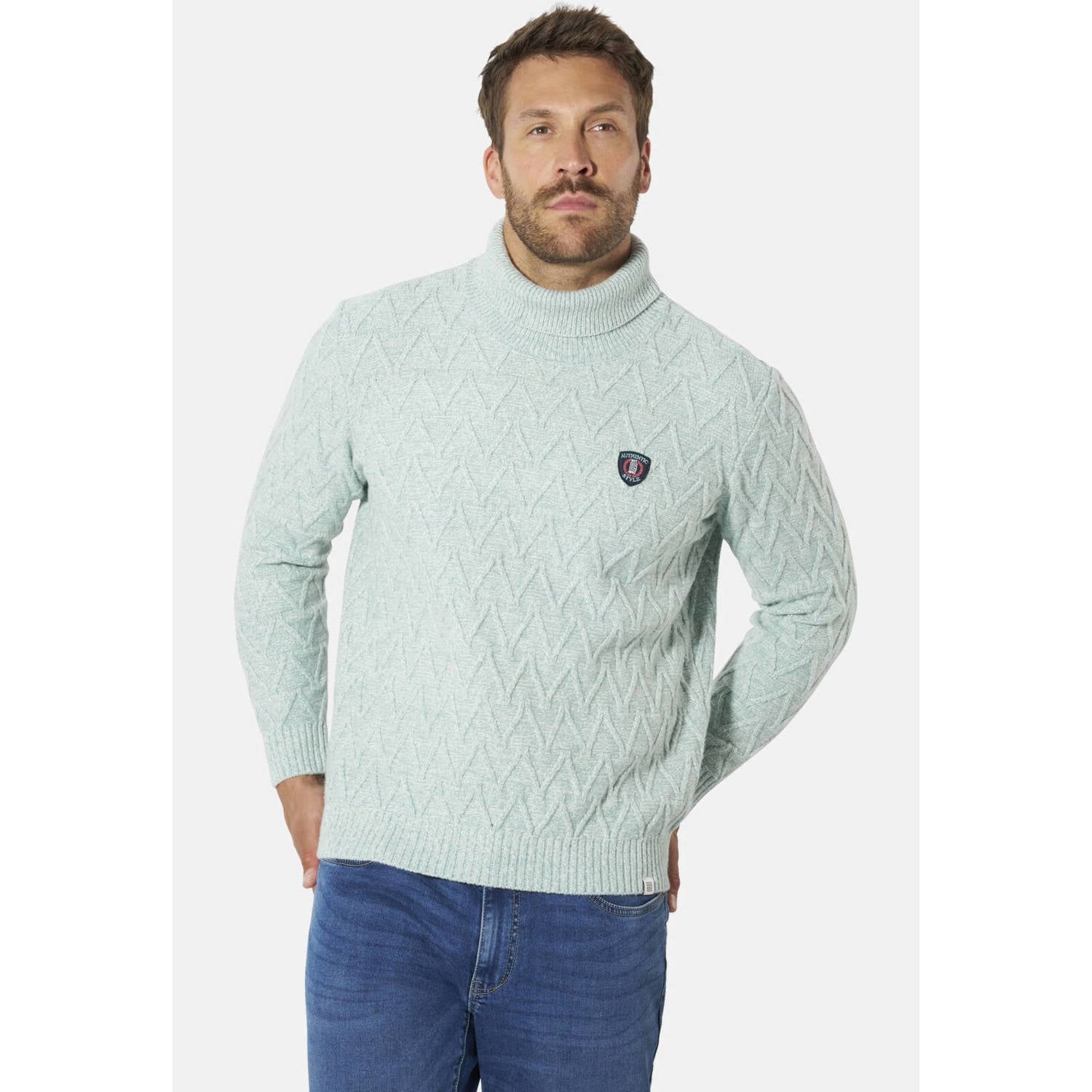 Babista Plus Size wollen trui turquoise