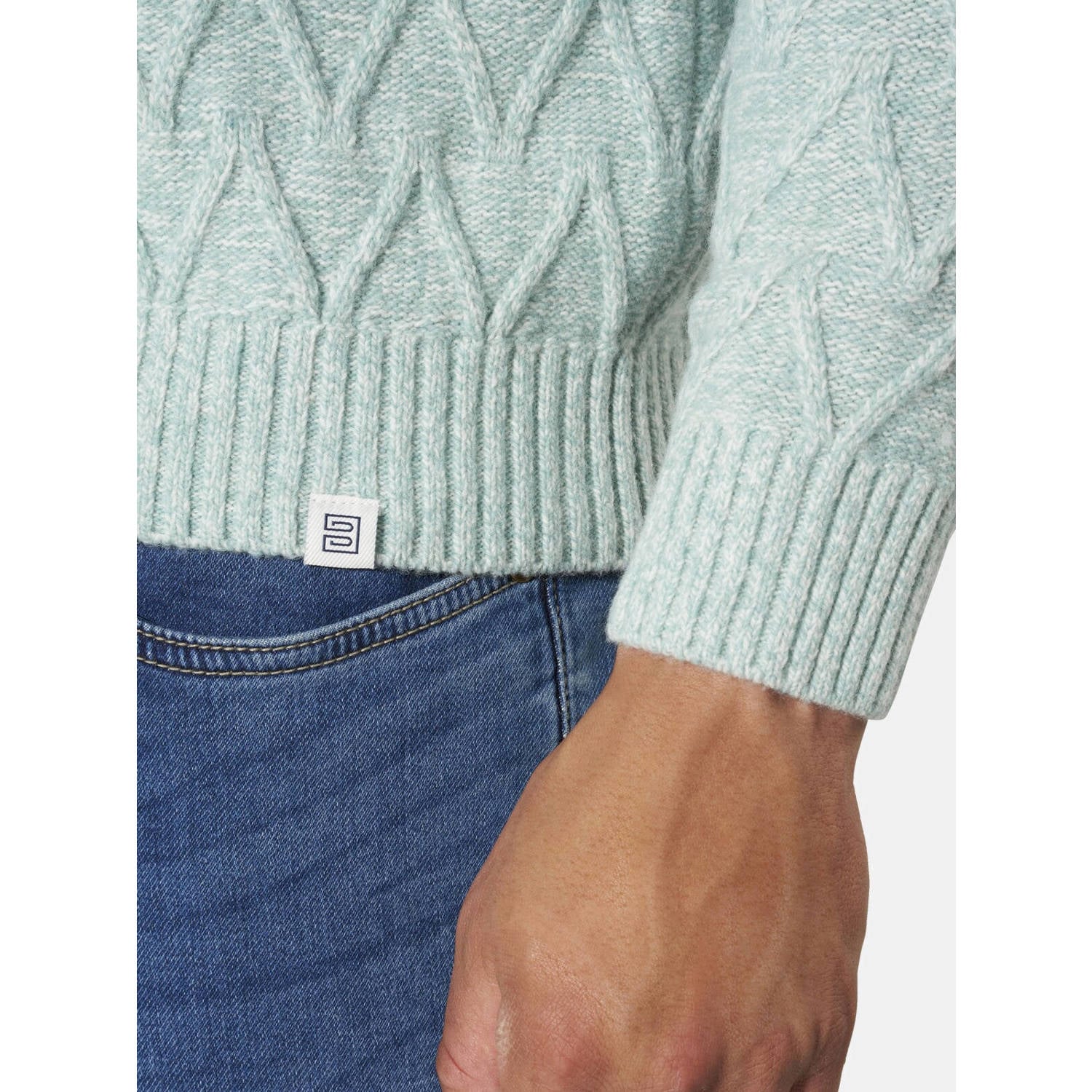 Babista Plus Size wollen trui turquoise
