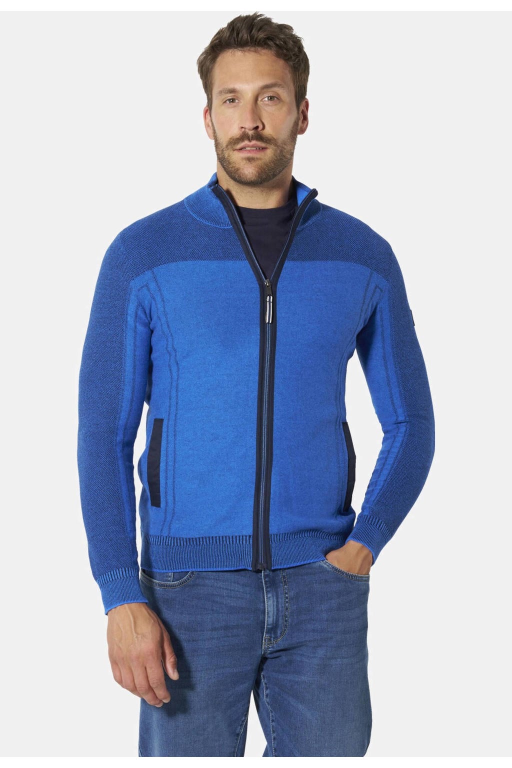 Babista Plus Size katoenen vest - blauw
