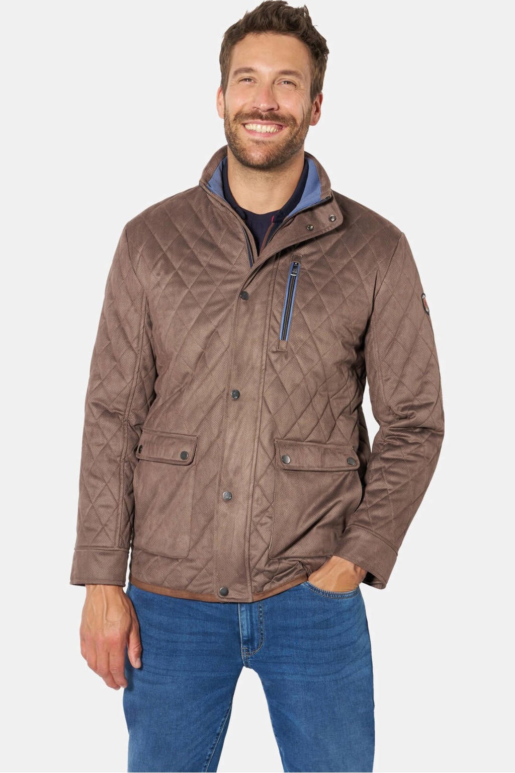 Babista Plus Size jas - donkerbruin
