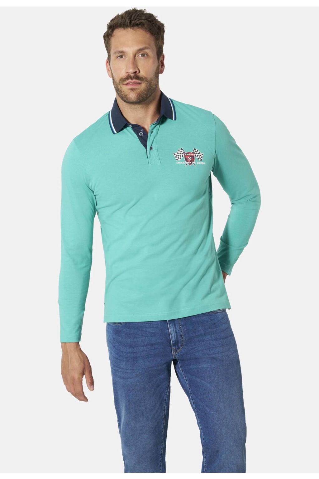 Babista Plus Size polo - turquoise