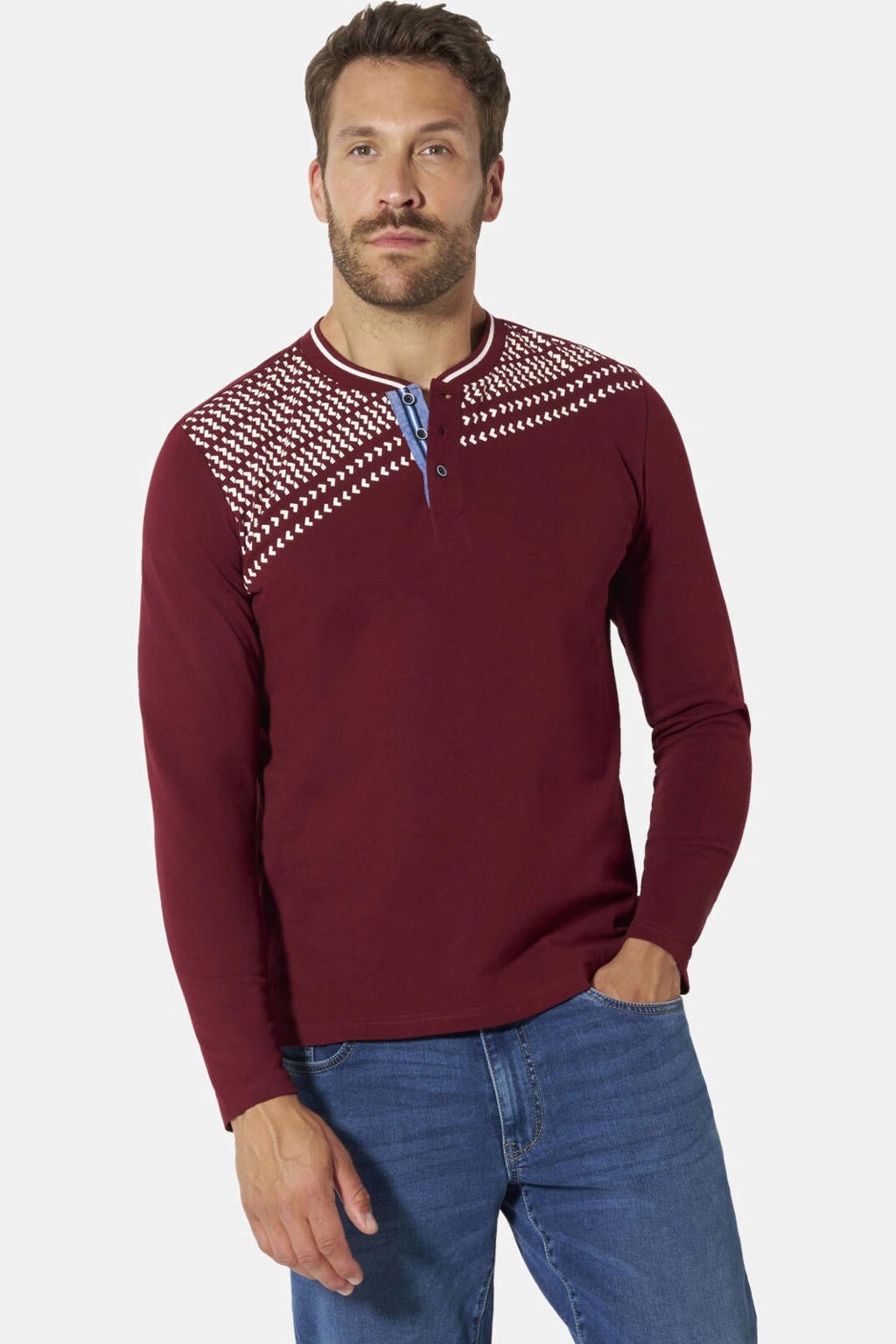 Babista Plus Size T-shirt - donkerrood