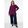 Zizzi Plus Size gebreide pullover - donkerrood
