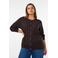 Zizzi Plus Size katoenen gebreid vest - donkerbruin