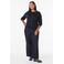 Zizzi Plus Size katoenen gebreid vest - zwart