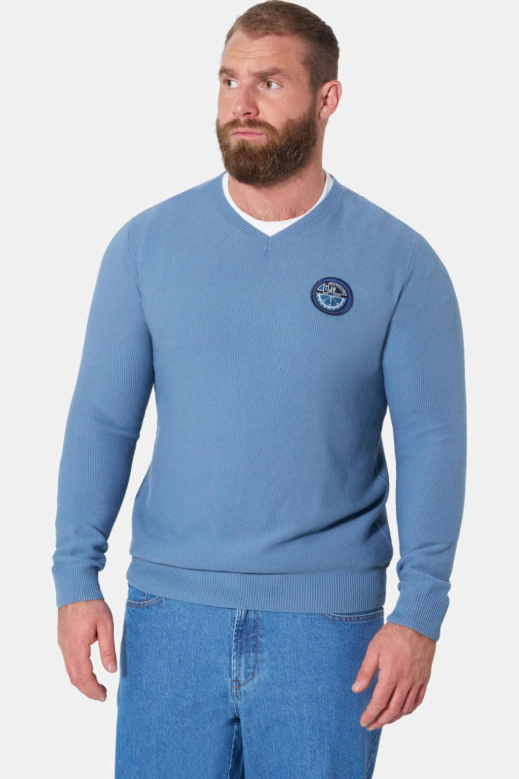 Jan Vanderstorm Plus Size trui - blauw